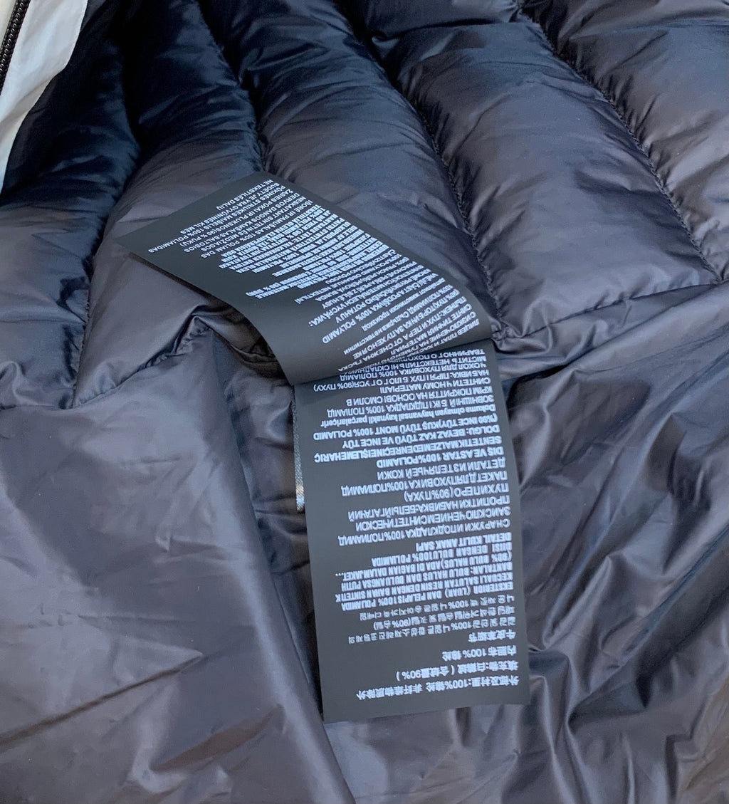 White goose down jacket