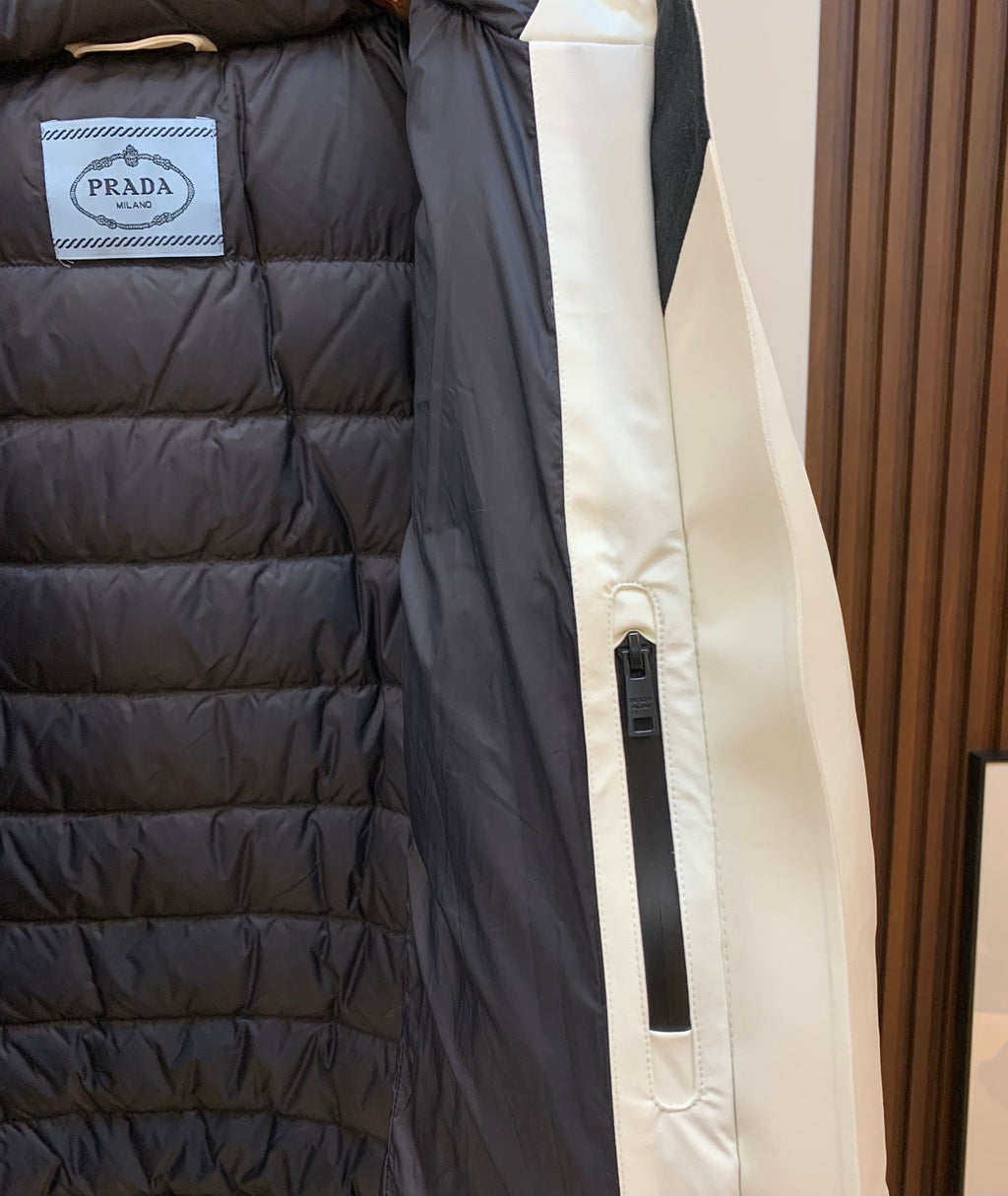 White goose down jacket