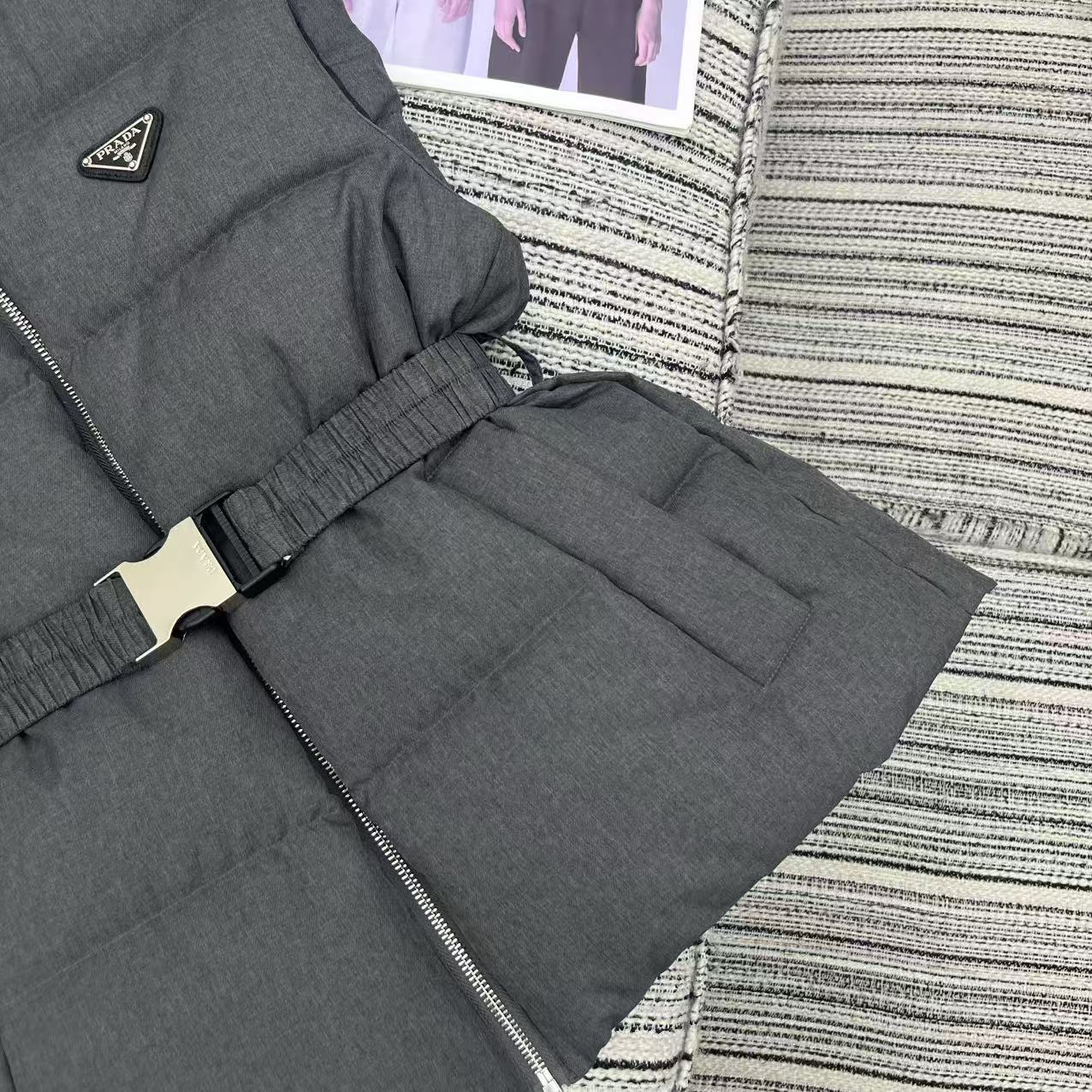 Hooded down vest