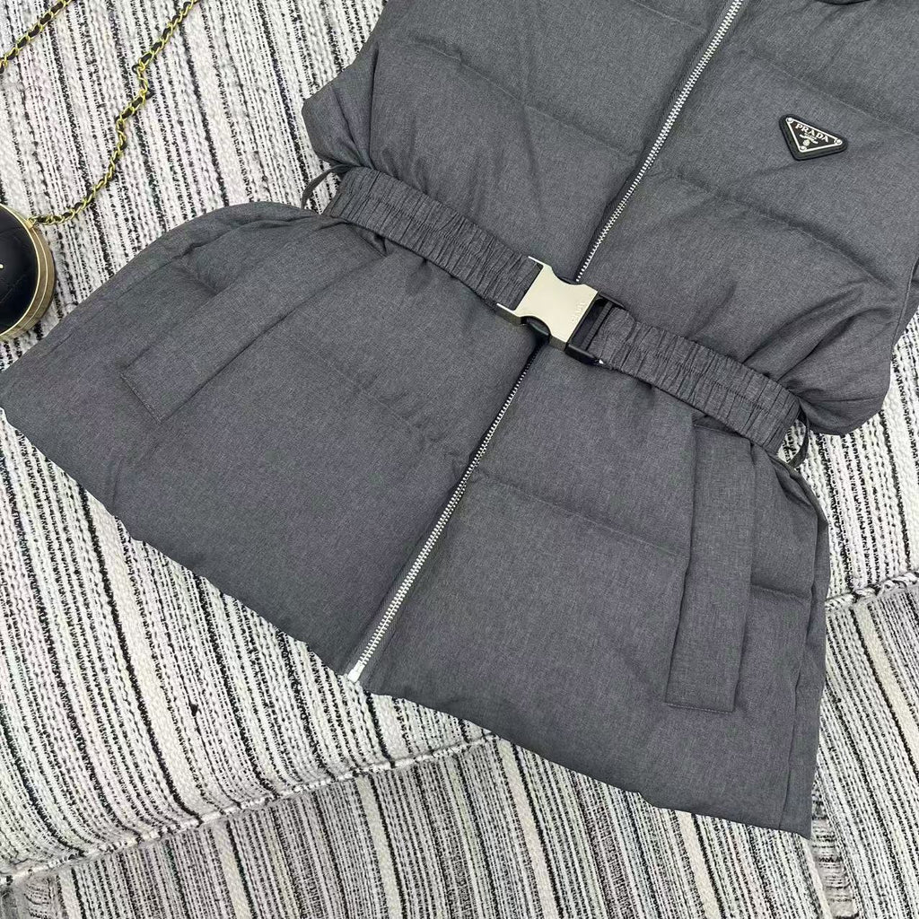 Hooded down vest