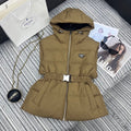 Hooded down vest