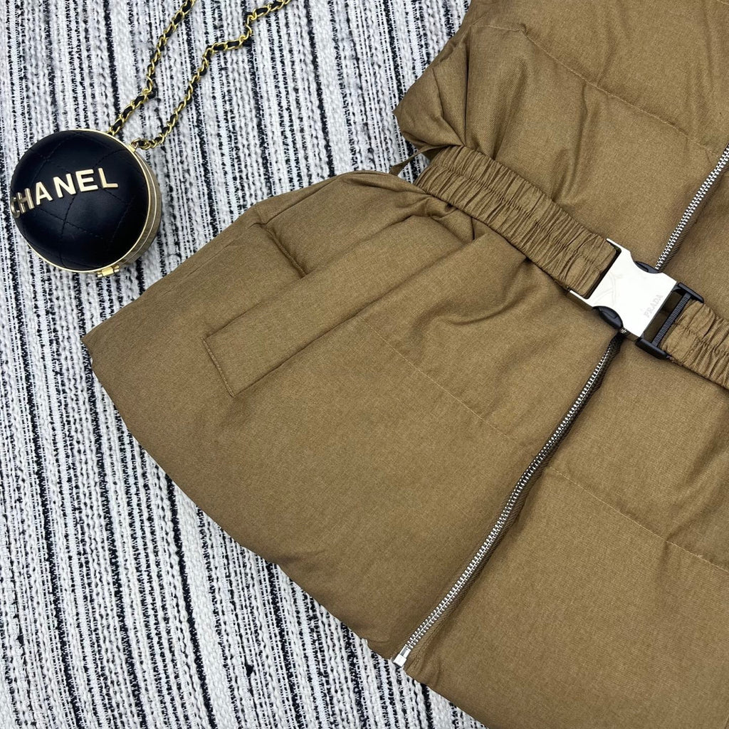 Hooded down vest