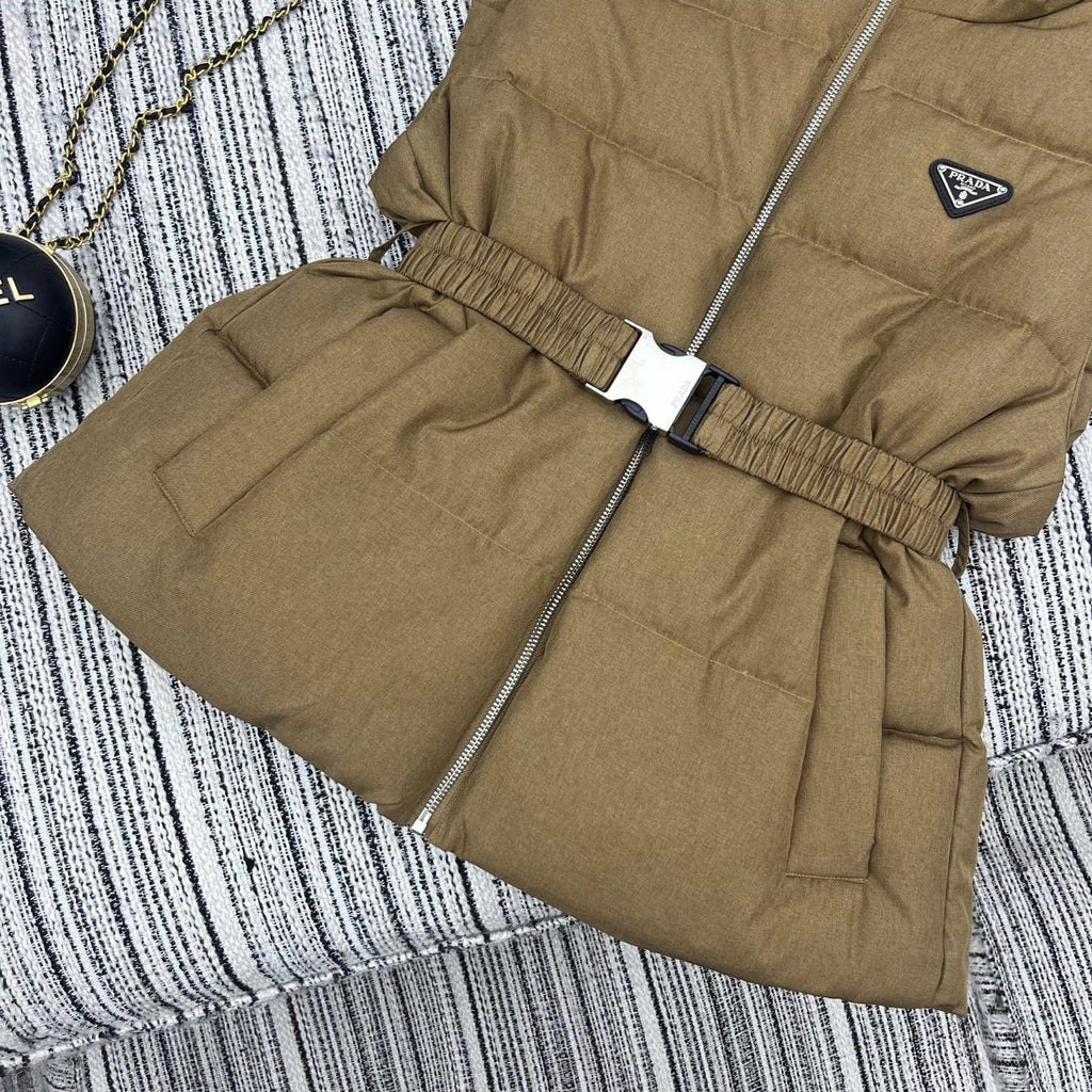 Hooded down vest