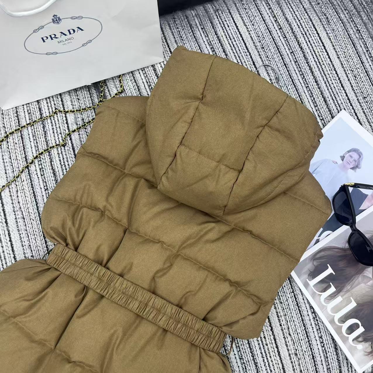 Hooded down vest