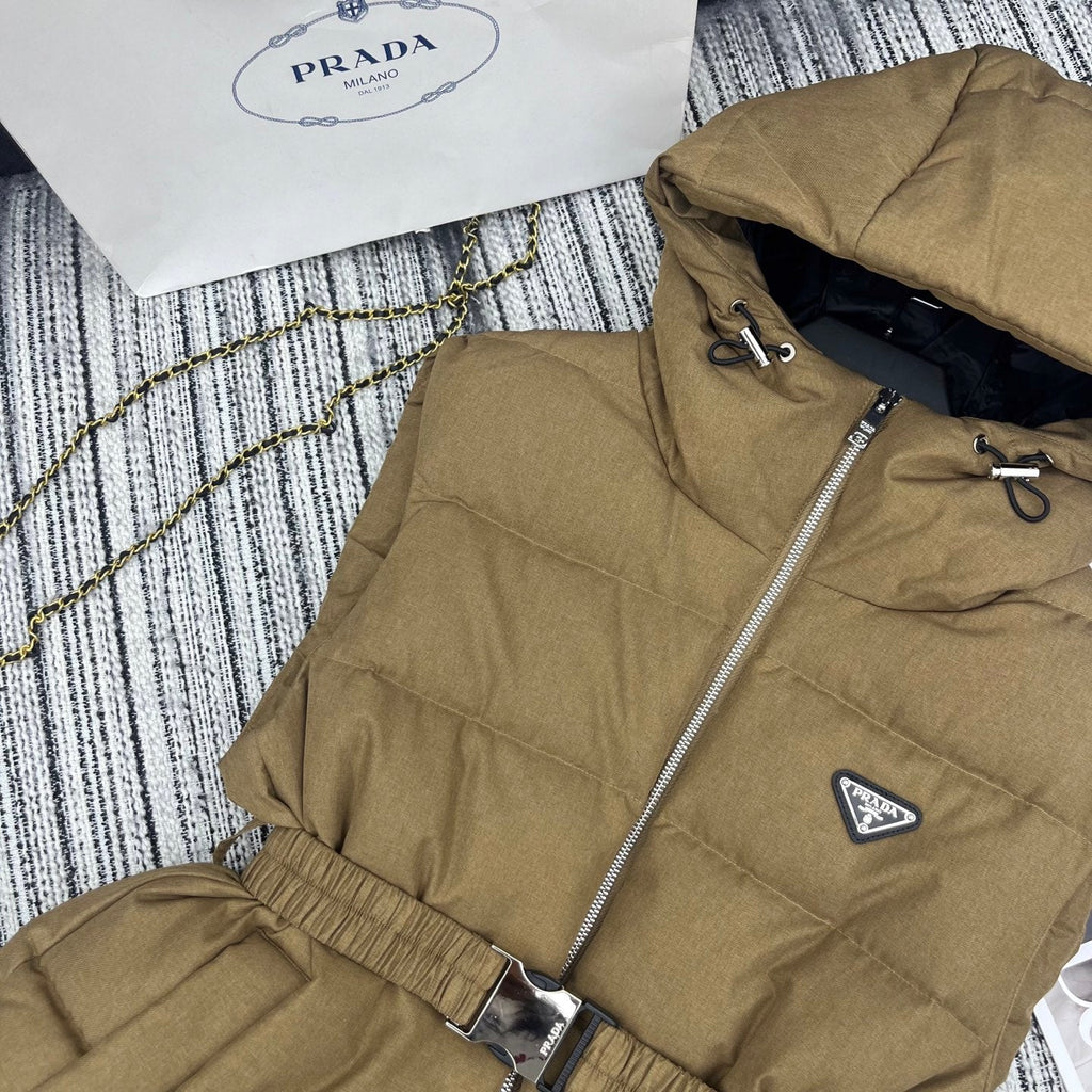 Hooded down vest