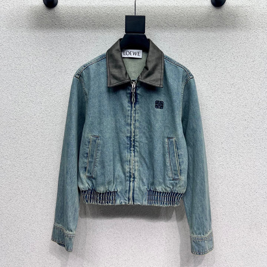 Bestickte Wasched Jeansjacke LW