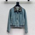 Bestickte Wasched Jeansjacke LW