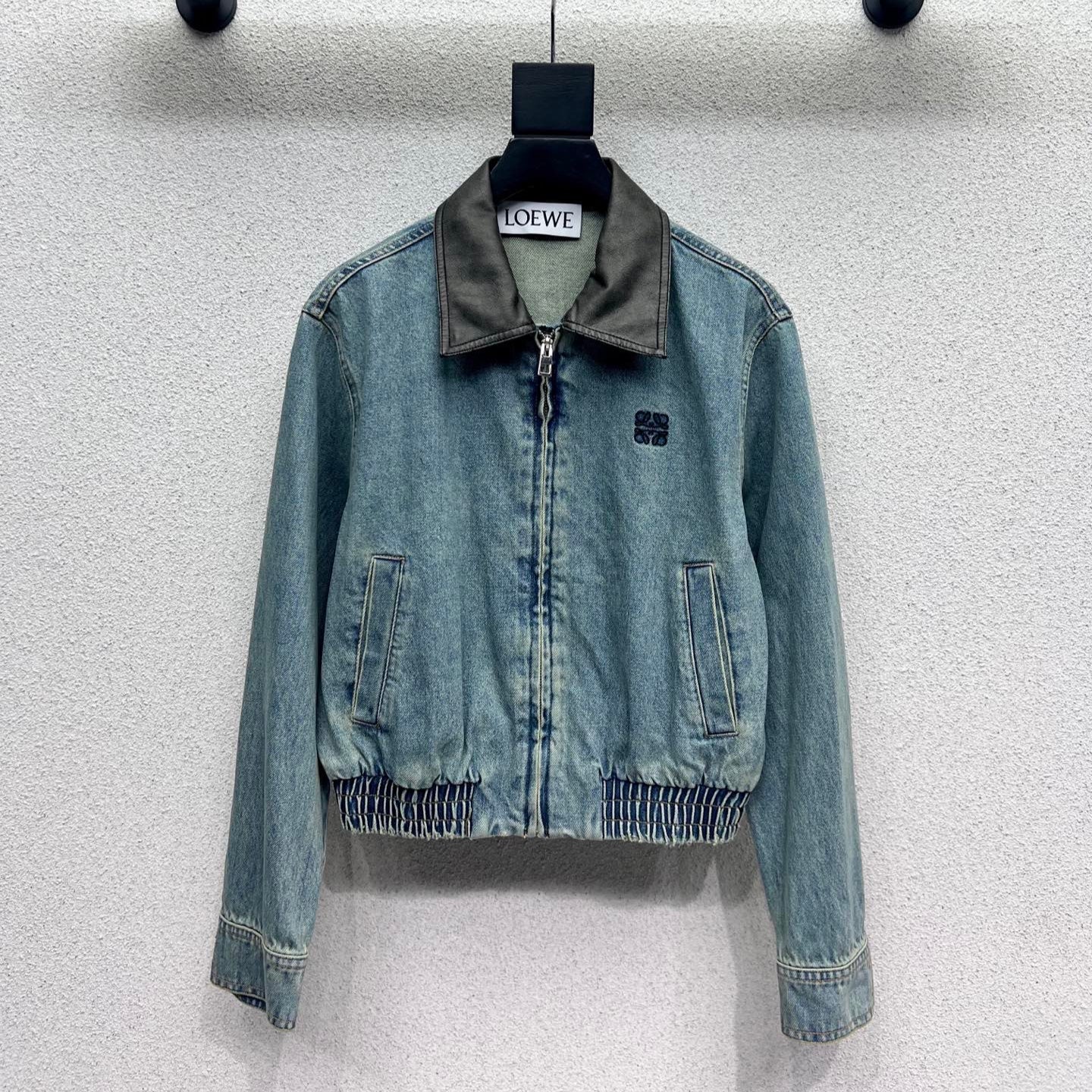 Bestickte Wasched Jeansjacke LW