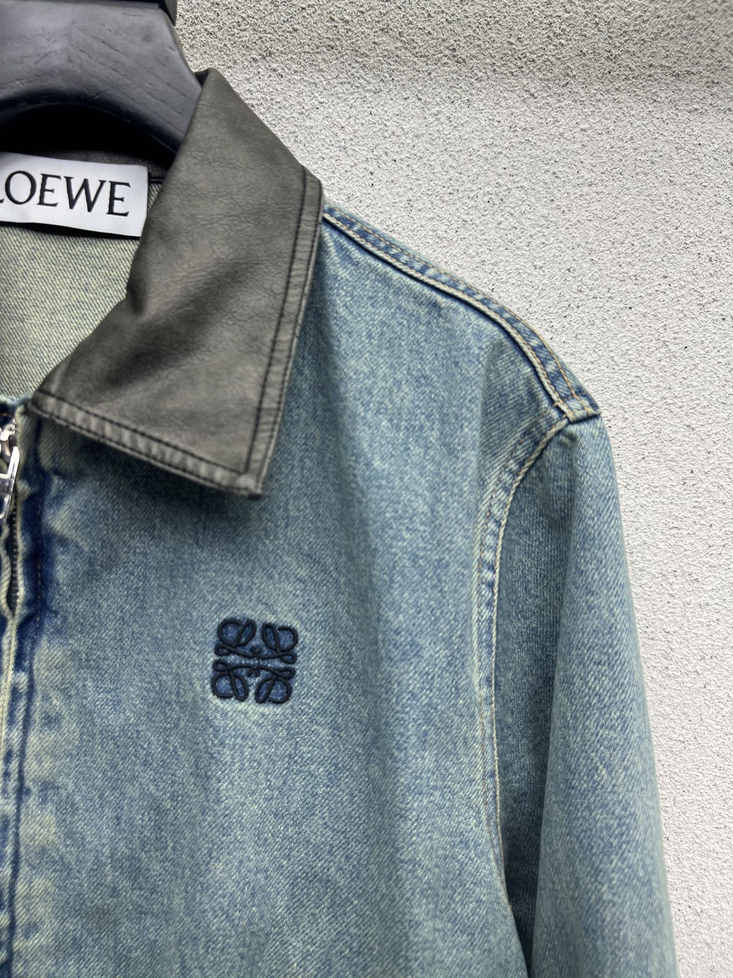 Bestickte Wasched Jeansjacke LW