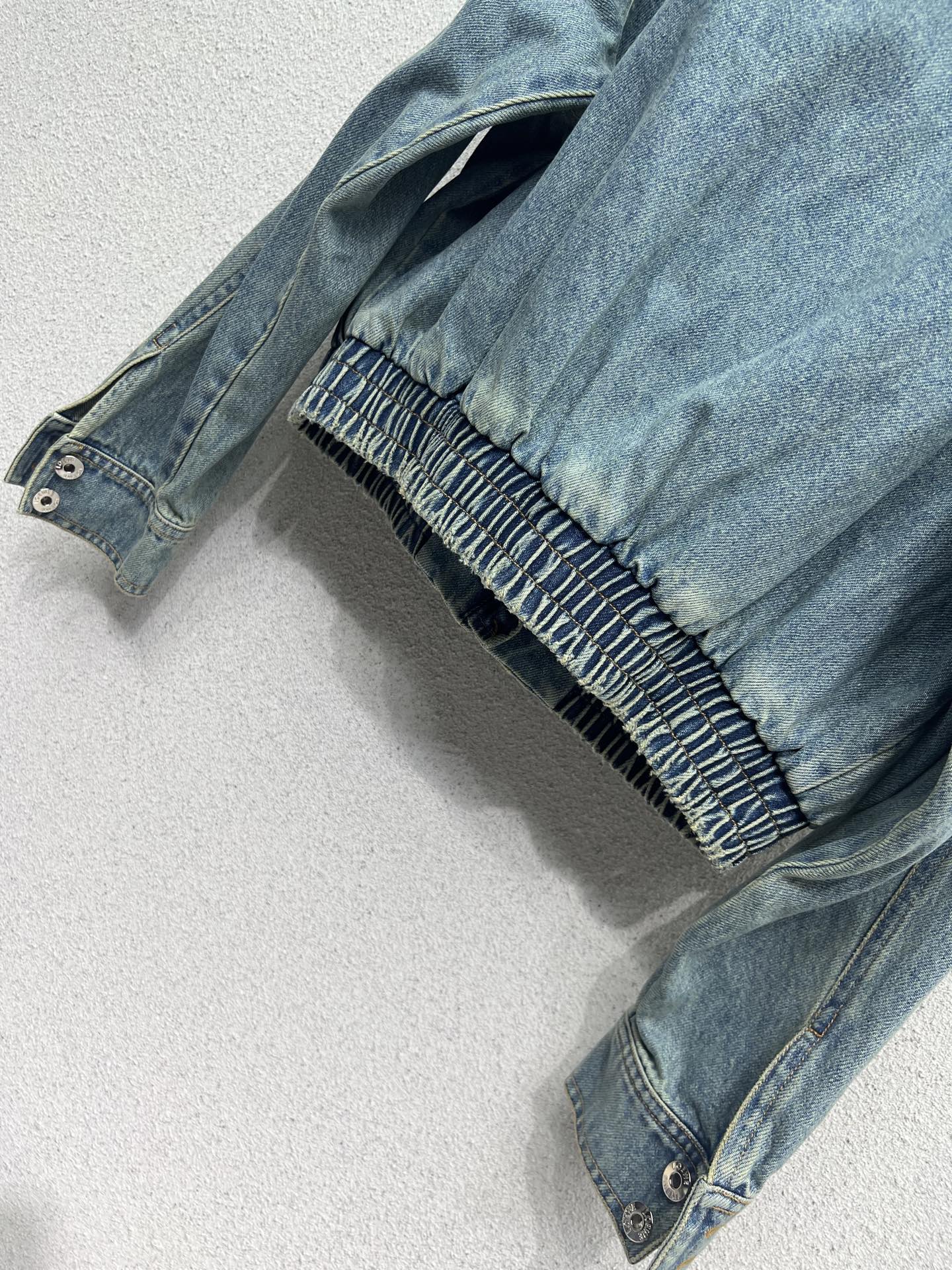 Bestickte Wasched Jeansjacke LW