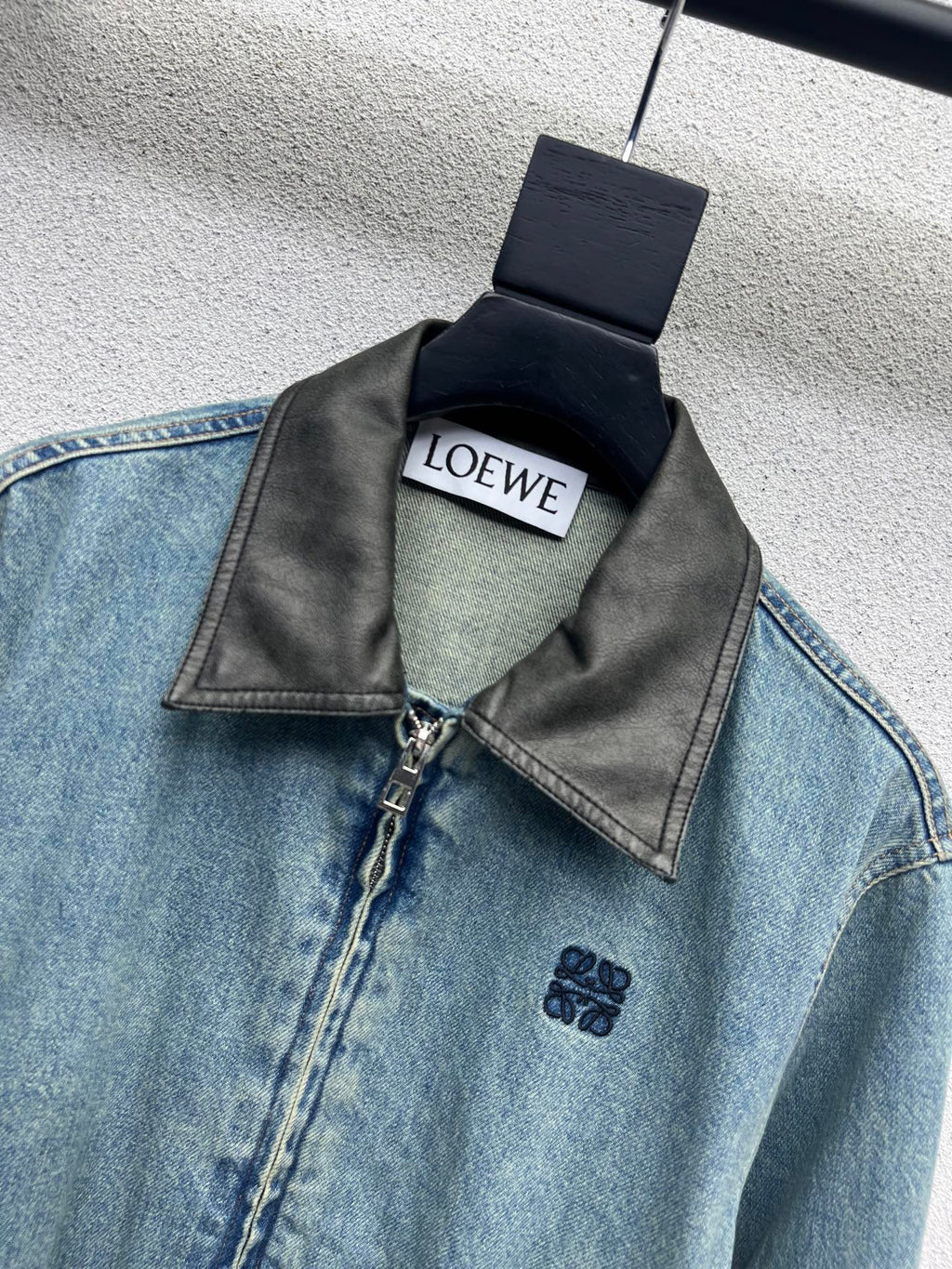 Bestickte Wasched Jeansjacke LW