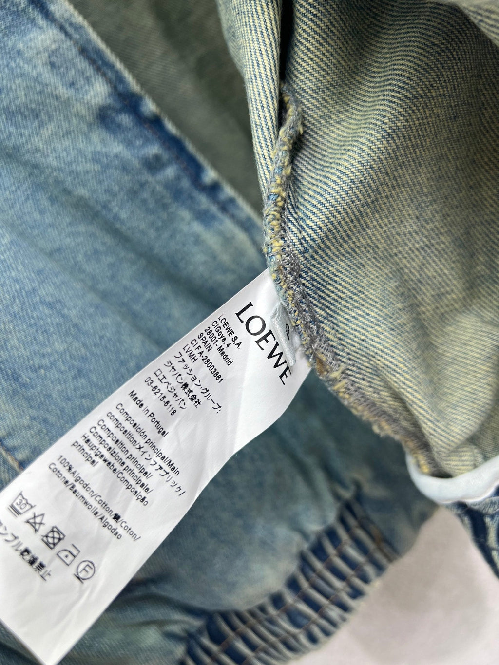 Bestickte Wasched Jeansjacke LW