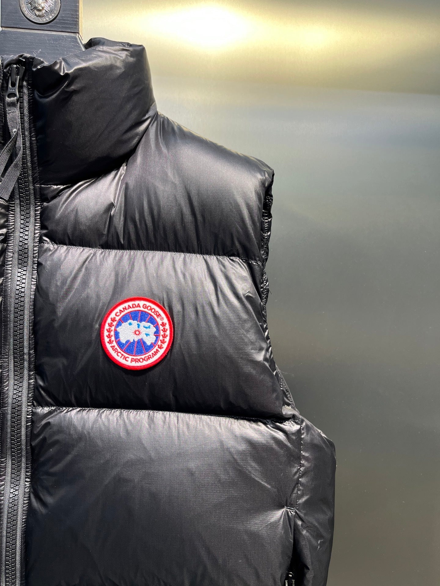 Padded down vest