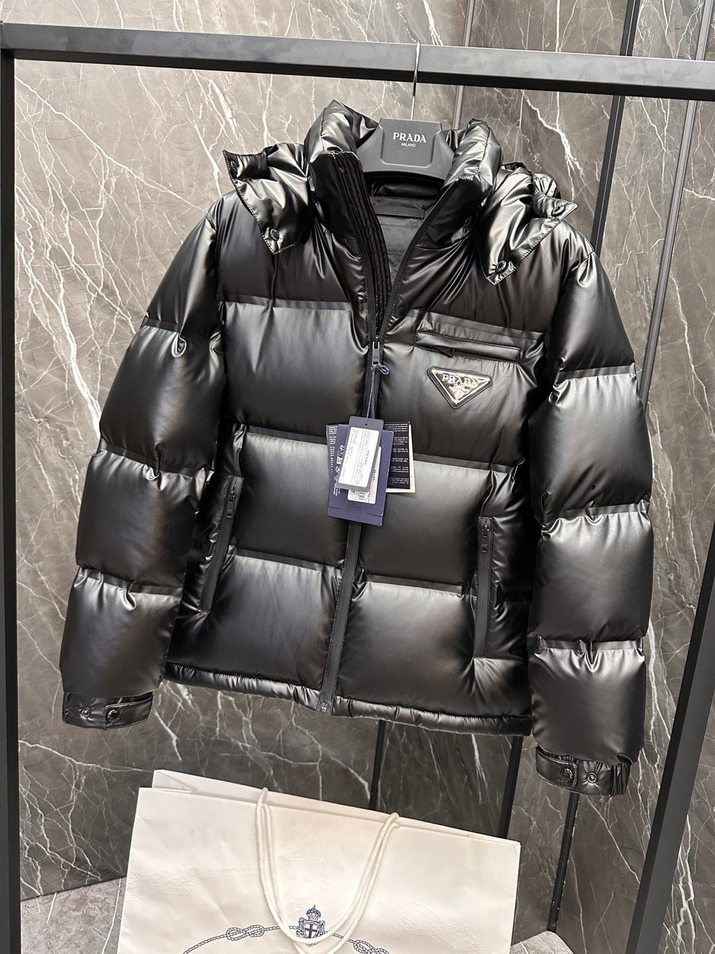Premium laminierte Daunenjacke