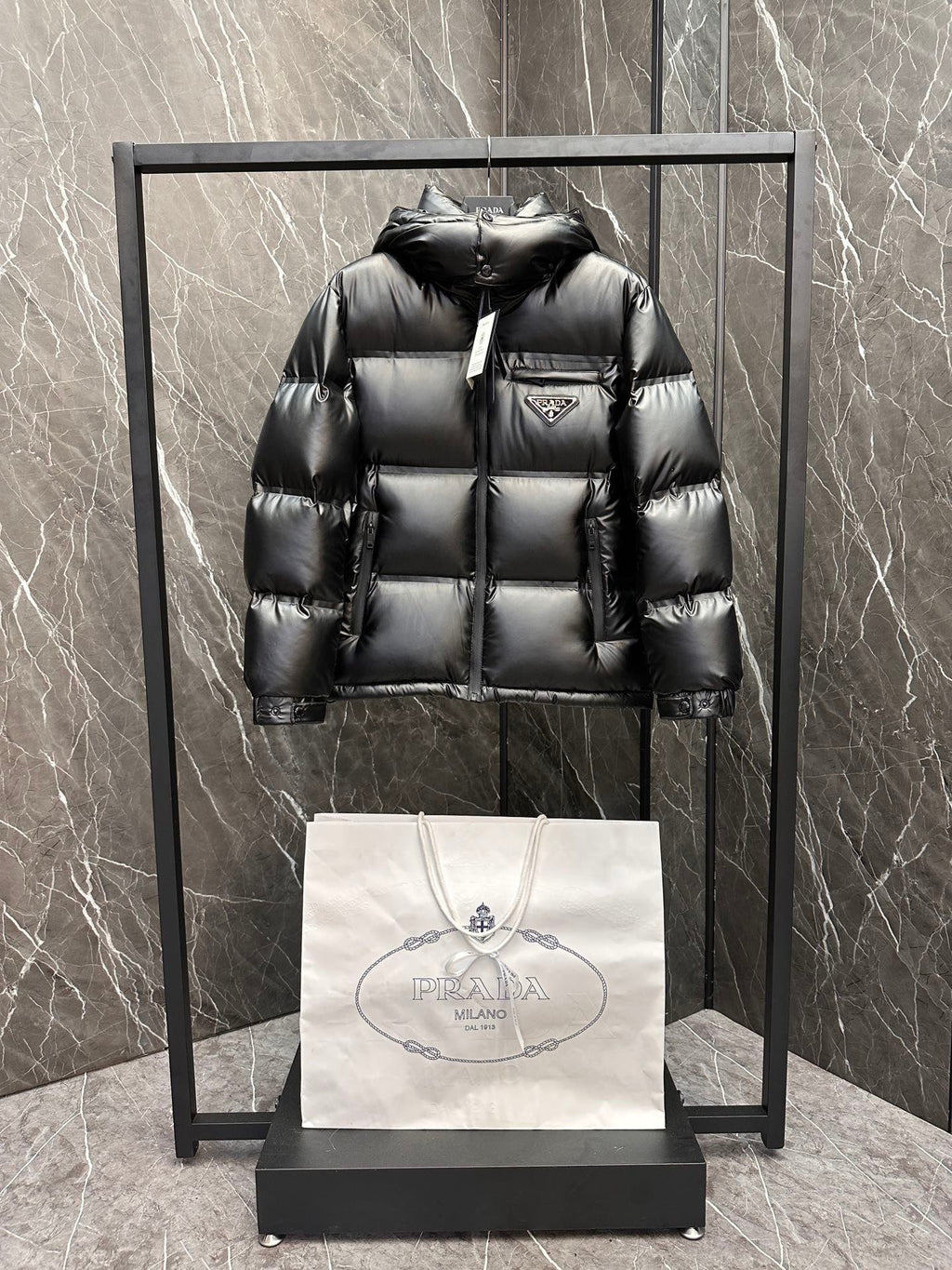 Premium laminierte Daunenjacke