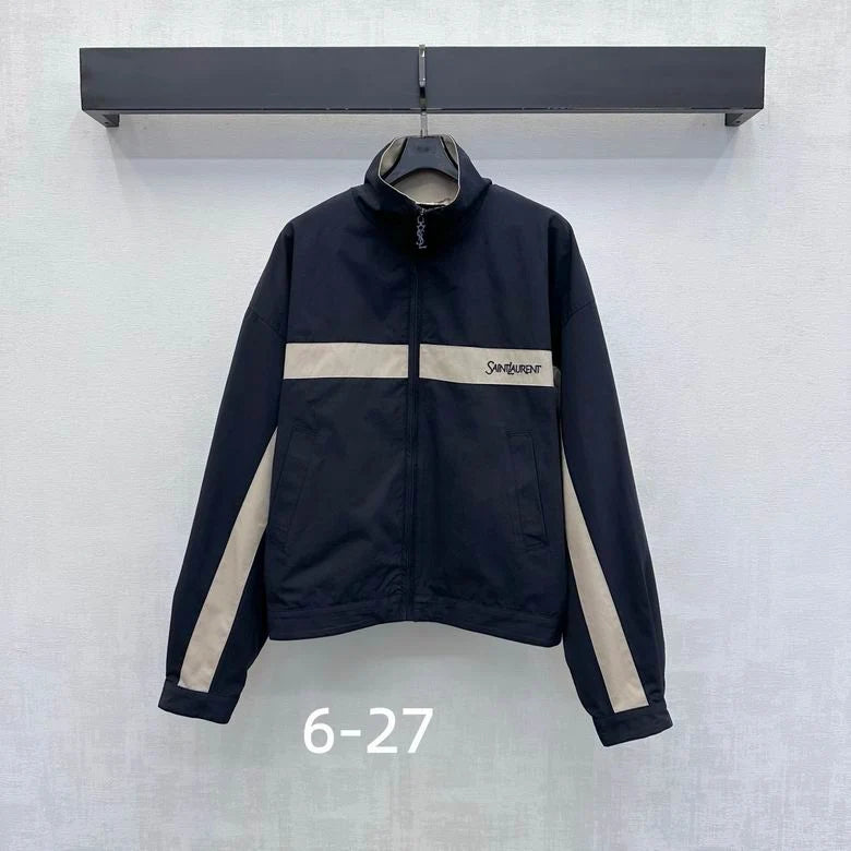 Monaco Contrast-Panel Zip Jacket