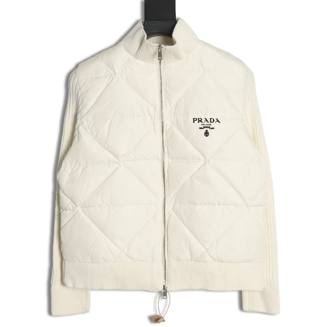 Diamond Patchwork Down Jacket