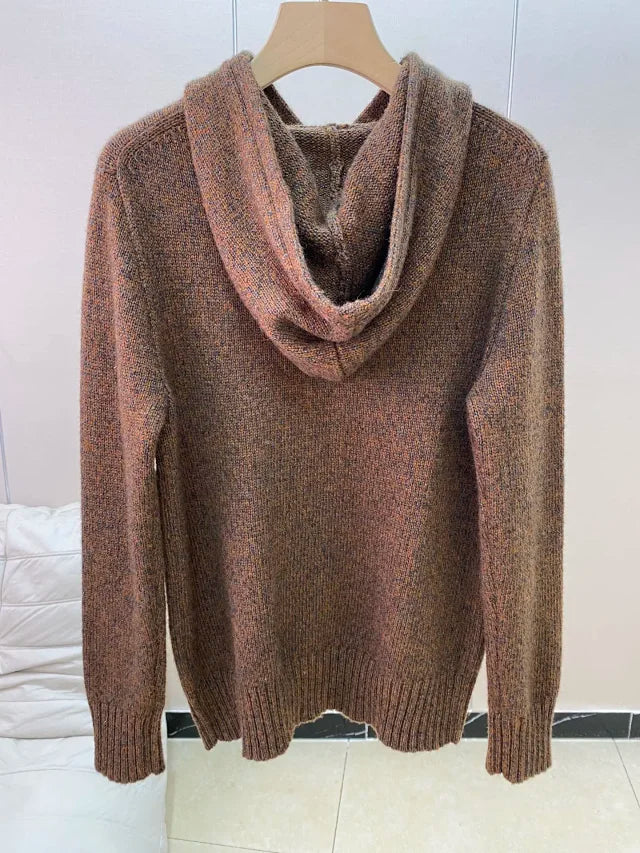 Brown Casual Bear Hoodie