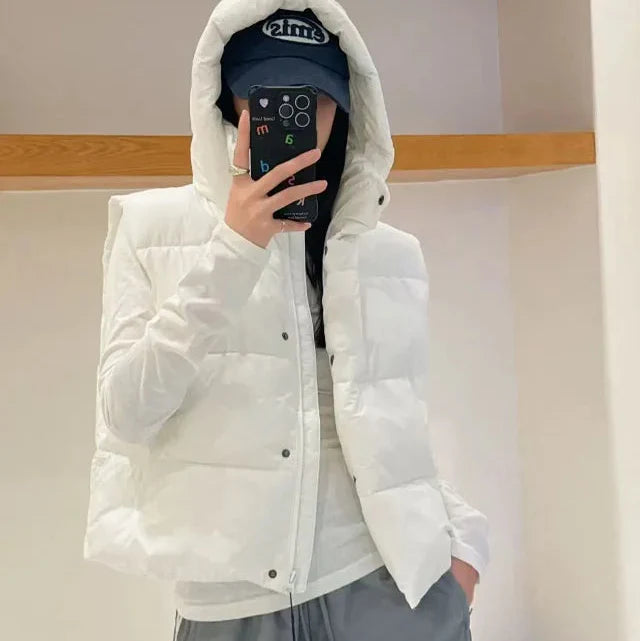 Padded down vest