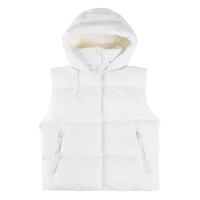 Padded down vest