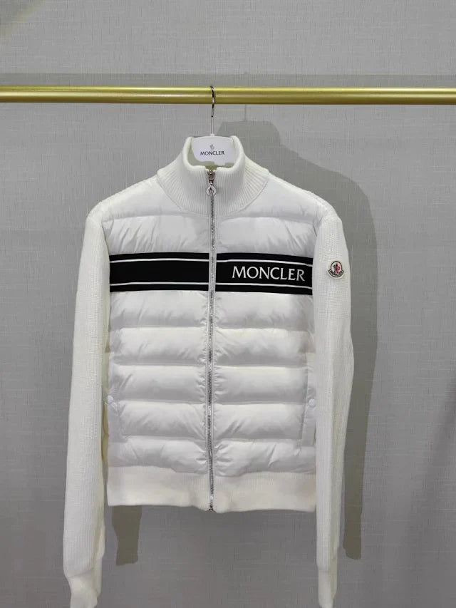 Gesteppte Strick-Hybridjacke