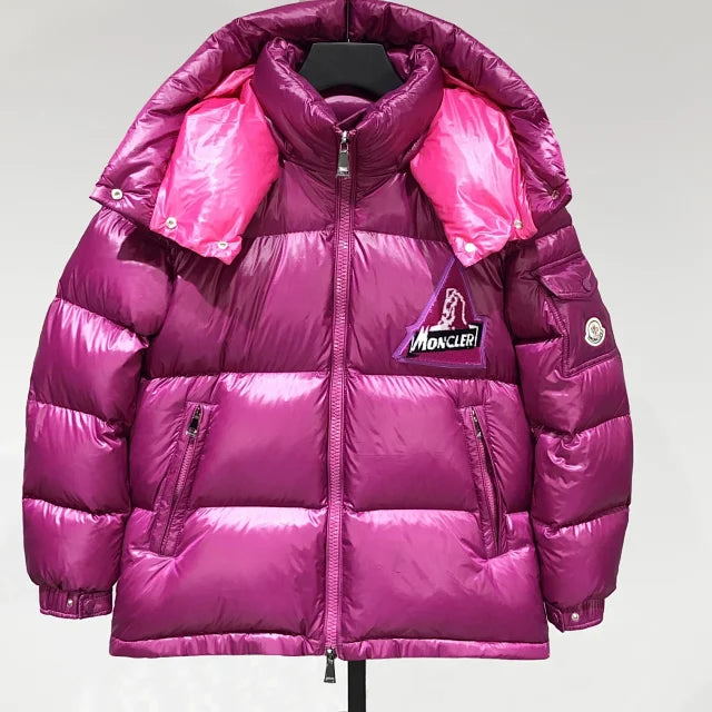 Glänzende Steppjacke