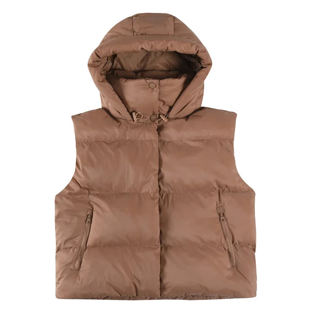 Padded down vest