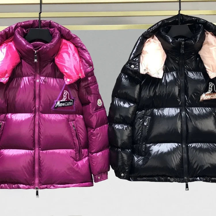Glänzende Steppjacke