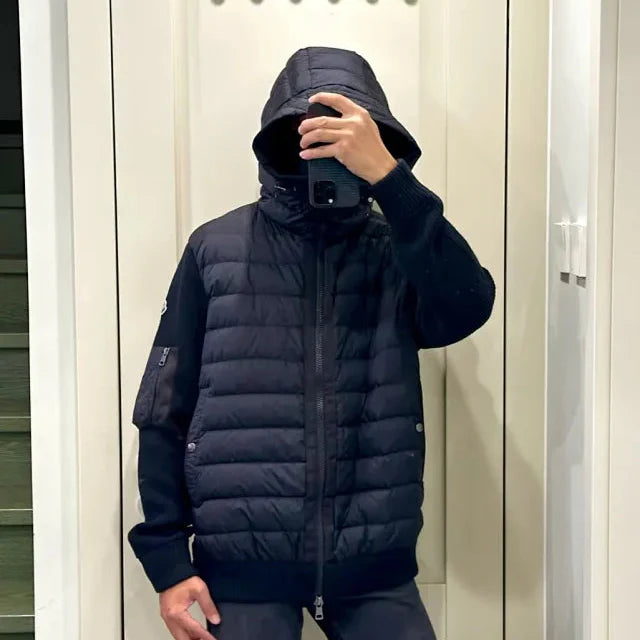 Hybrid knitted hoodie