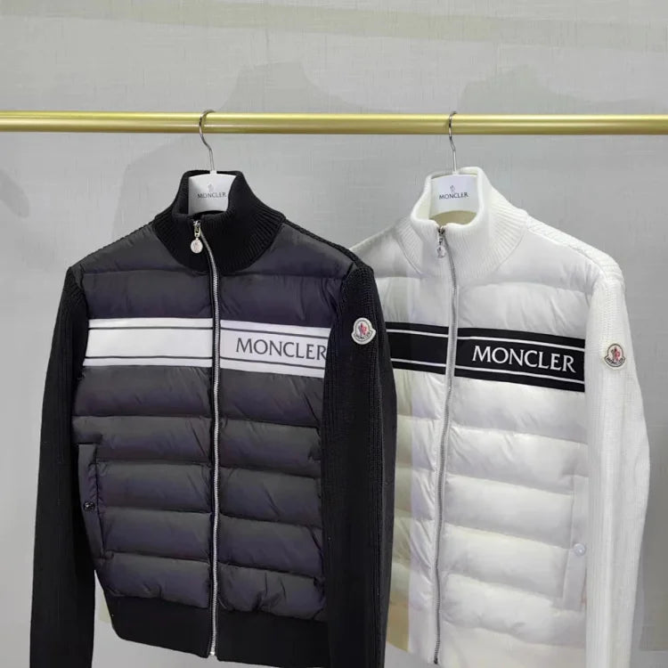 Gesteppte Strick-Hybridjacke