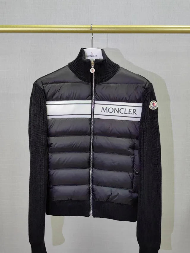 Gesteppte Strick-Hybridjacke