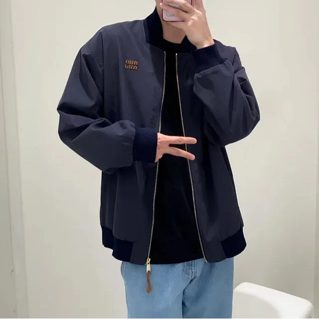 Navy bomber jacket