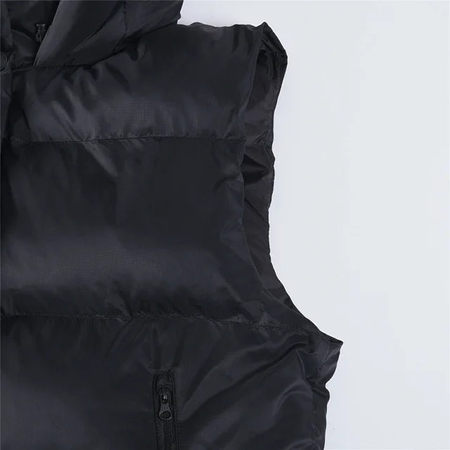 Padded down vest