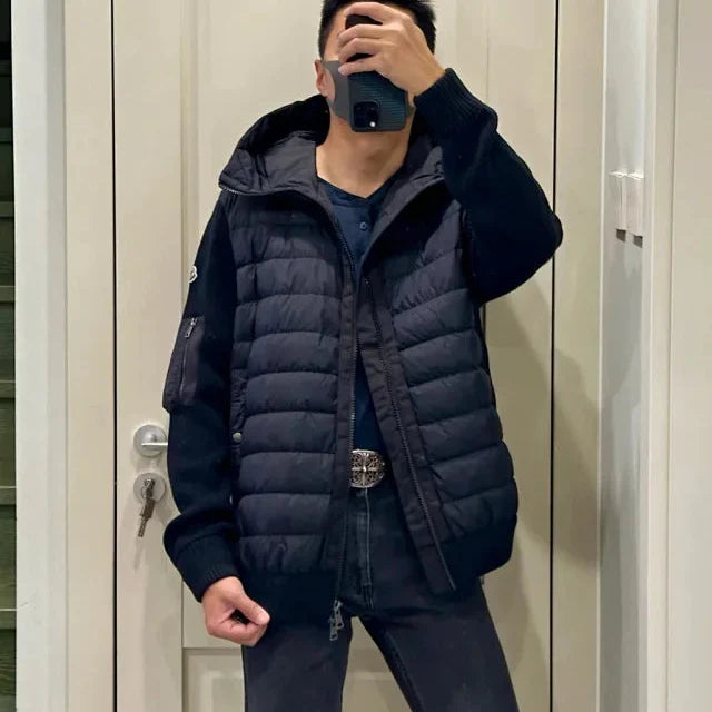 Hybrid knitted hoodie