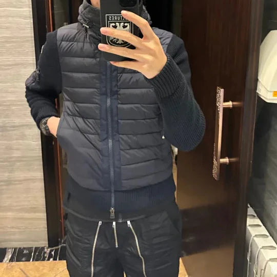 Hybrid knitted hoodie
