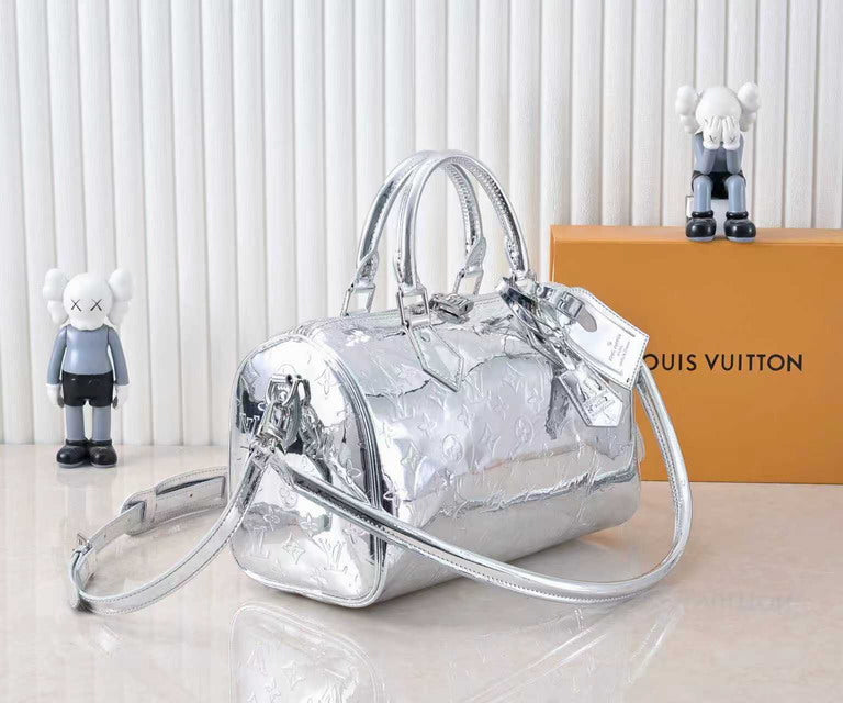 Monogram silver bag