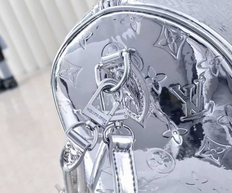 Monogram silver bag