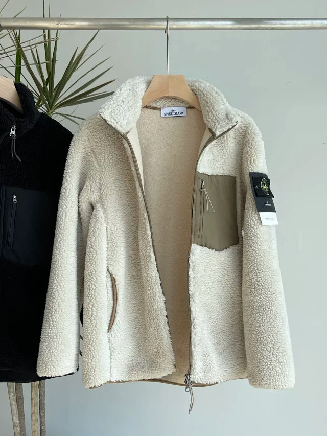 Chaqueta polar con cremallera para hombre