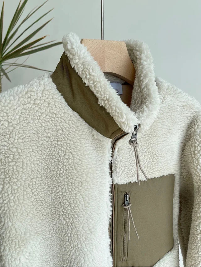 Chaqueta polar con cremallera para hombre