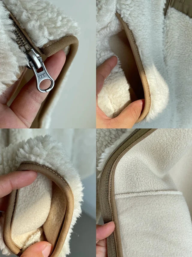 Chaqueta polar con cremallera para hombre